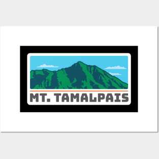 Mt. Tamalpais in a white rectangle Posters and Art